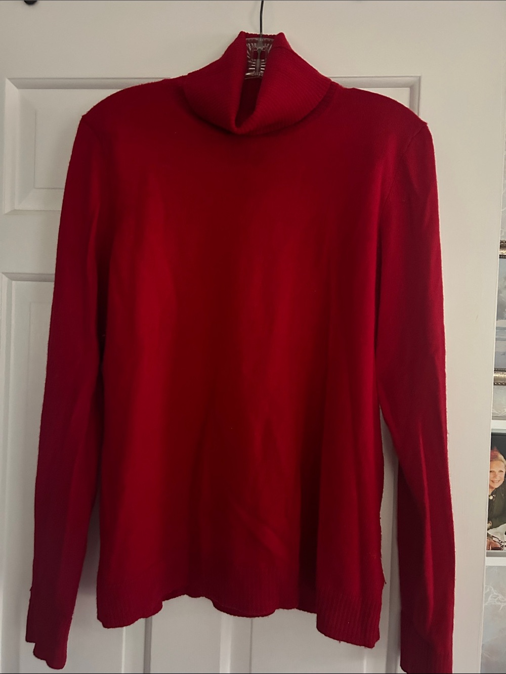 Ellen Tracy Red Turtleneck Sweater